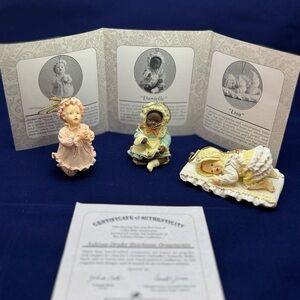Ashton-Drake Yolanda Bello Baby Ornaments Set of 3 - Emily, Danielle, Lisa